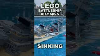 LEGO Battleship Bismarck Sinking lego battleship bismarck sinkingship [upl. by Lambard]