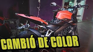 CAMBIAMOS DE COLOR LA MOTO CON VINIL WRAP [upl. by Anircam]