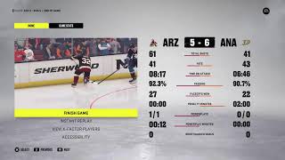 Anaheim Ducks AllStars Vs Arizona Coyotes AllStars  Winter Classic Alumni Cup NHL 22 [upl. by Weisberg]