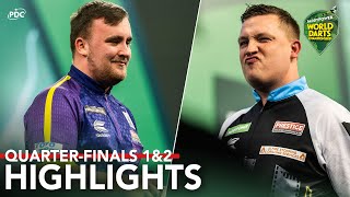 THE GREATEST COMEBACK QuarterFinals 1amp2 Highlights  202324 Paddy Power World Darts Championship [upl. by Inalaehak]