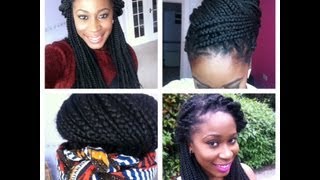 How i style my long box braids [upl. by Ayanat455]