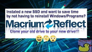 How to use Macrium Reflect to clone old drive to new drive [upl. by Leaj]