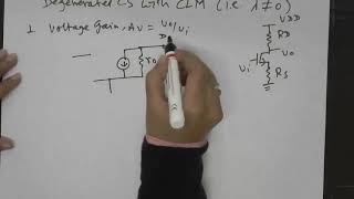 CMOS Analog Integrated Circuits  Lecture 8 Degenerated Common Source amplifier  part 2 [upl. by Gautious48]