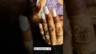 Gel Extension nails nailart gelextensions music song ytshort ytshorts fyp [upl. by Ybba]