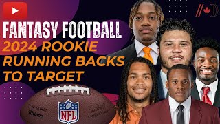 Fantasy Football  2024 Rookie Running Backs To Target [upl. by Newlin300]