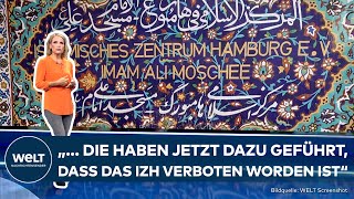 RAZZIA IN BLAUER MOSCHEE Propagandazentrum Teherans  Warum das IZH in Hamburg jetzt verboten wurde [upl. by Onitnas]