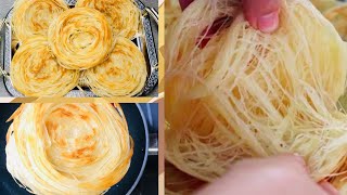 Karachi Famous Lachha Paratha Multi Layered Paratha Bun ParathaIncredibly Simple amp Fast [upl. by Edeline]