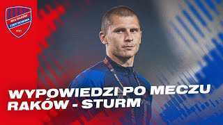 Konferencja prasowa po meczu Raków Częstochowa  Sturm Graz [upl. by Cesar171]