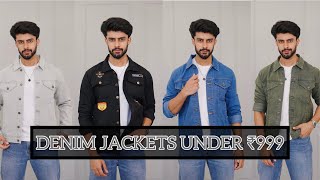 BUDGET DENIM JACKETS UNDER 999  AFFORDABLE DENIM JACKETS FOR FALLWINTER 2023 [upl. by Atelahs548]