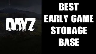 What Is The Best DayZ Early Game Base Storage How To Make The Camo Stick Leafy Improvised Shelter [upl. by Ennadroj]