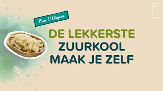 HOE MAAK JE ZUURKOOL  Voor gezonde darmen  Variaties en tips [upl. by Tomasine]