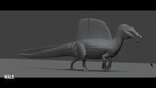 Spinosaurus Animations For PREHISTORY ROBLOX [upl. by Strepphon985]