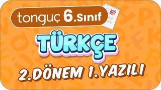 6Sınıf Türkçe 2Dönem 1Yazılıya Hazırlık 📑 2024 [upl. by Arvonio]