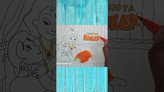 chhota Bheem aur Krishna drawing easychhotabheembheembheemcartoonsuperbheembheembheem [upl. by Niahs]