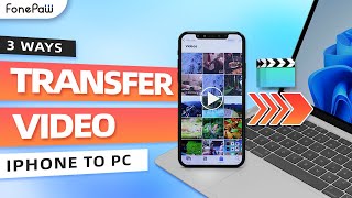 How to Transfer Videos from iPhone to PC without Losing Quality 3 WAYS iPhone 131415 to Windows [upl. by Jewett]