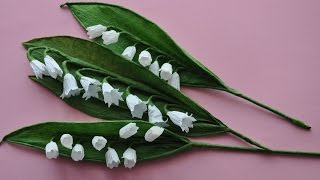 Konwalie z bibuły  krok po kroku  Lily of the valley DIY [upl. by Odell513]