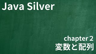 【Java Silver chapter2 変数と配列】 [upl. by Nosyd]