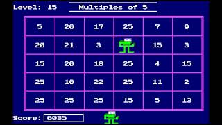 Number Munchers DOS  1990 Playthrough [upl. by Hollyanne]