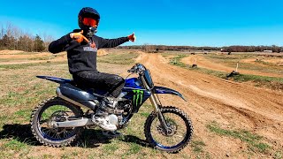 Riding Yamaha YZ250F  Monster Energy Edition [upl. by Ojahtnamas]