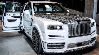 White RollsRoyce Cullinan by Mansory  Savage Luxury SUV [upl. by Htaras741]