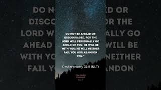 Deuteronomy 318 NLT bible motivation pray [upl. by Brandy903]