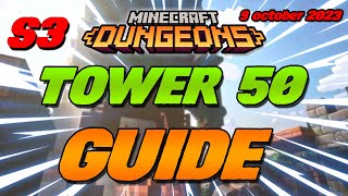 New Tower Minecraft Dungeons Guide  Tower 50 [upl. by Are]