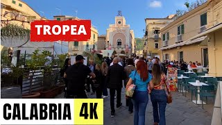 CALABRIA ITALY 🇮🇹 4K Tropea — Walking Tour [upl. by Narahs182]