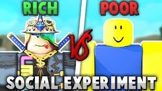 Poor VS Rich  DONATIONS ROBLOX Social Experiment  Linkmon99 ROBLOX [upl. by Aidaas]