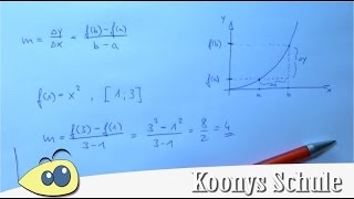 Mittlere Änderungsrate Erklärung und Beispiel  Sekante Sekantensteigung Abitur Mathe [upl. by Enelrae933]