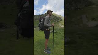 Stop using trekking poles wrong shorts hiking trekking trekkingpoles [upl. by Arbed]