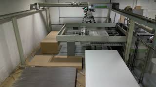 Lot 011 Biesse Selco SK 470 amp Winstore 3D K 3 Beam Saw and Panel Storage System [upl. by Terrene114]