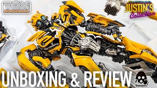 Bumblebee Transformers The Last Knight Threezero DLX Diecast Unboxing amp Review [upl. by Chapin]