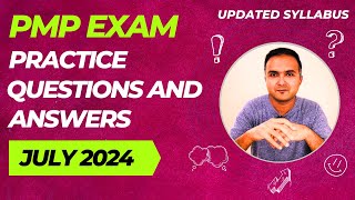 PMP Exam Questions 2024 July and Answers Practice Session PMP Exam Prep  PMP for Project Manager [upl. by Adihahs834]