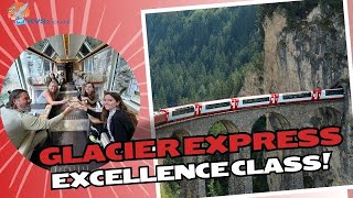 Glacier Express Excellence Class Switzerland LUXURY Train Food amp Wine Experience [upl. by Moscow]