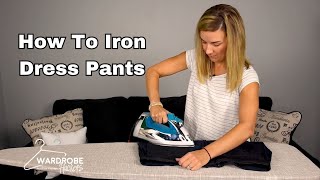 How to Iron Dress Pants or Slacks [upl. by Lienad]