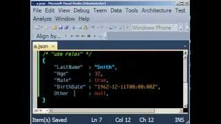 JSON For Visual Studio [upl. by Aicelaf]