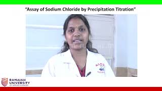 Assay Of Sodium Chloride By Precipitation Titration [upl. by Sivrad]