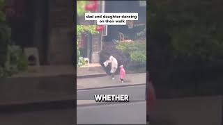 Dad and Daughters Adorable Dance Moves on a Walk 🕺💃 [upl. by Gerhard]