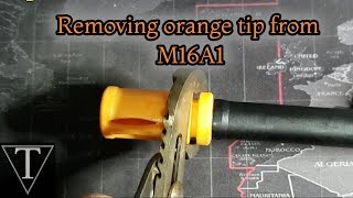 Classic Army M16A1 removing orange tip  TriFecta Airsoft 39 [upl. by Soisinoid]