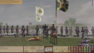 Scourge of War Waterloo Multiplayer battle tactic map with scenes [upl. by Suidualc]