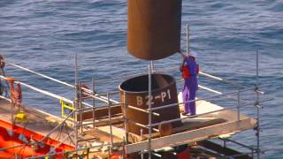 Offshore Platform Installation Jacket Installation and Topside Installation [upl. by Leohcin]