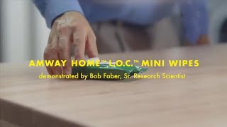 Amway Home LOC Mini Wipes Demo [upl. by Orsino]