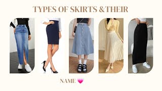 Types of skirts for girls and women with names  20 skirts name list  Part 1 [upl. by Agle]