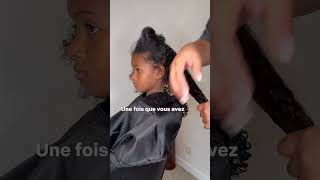 Comment coiffer les cheveux afro de son enfant [upl. by Odarbil]