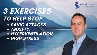 Three Exercises to help stop Panic Attacks Anxiety Hyperventilation or High Stress  Part 1 [upl. by Netsrek]