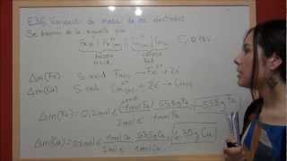 QUIMICA REDOX Ejercicio 36 Variación de la masa de los electrodos en una pila galvánica [upl. by Chastity225]