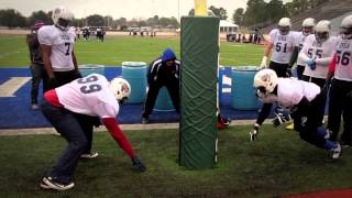 Defensive Line Drill Stance and Shock Drill Gary Salgado [upl. by Porty]