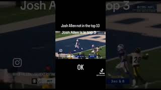 Josh Allen is top three not top 10 ￼ [upl. by Sset]