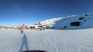 Cardrona Ski field learning snowboard in 360 VR [upl. by Nanny501]