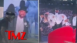 Taylor Swift Brings Travis Kelce Onstage Performs Full Skit With Him  TMZ [upl. by Aicilaana]